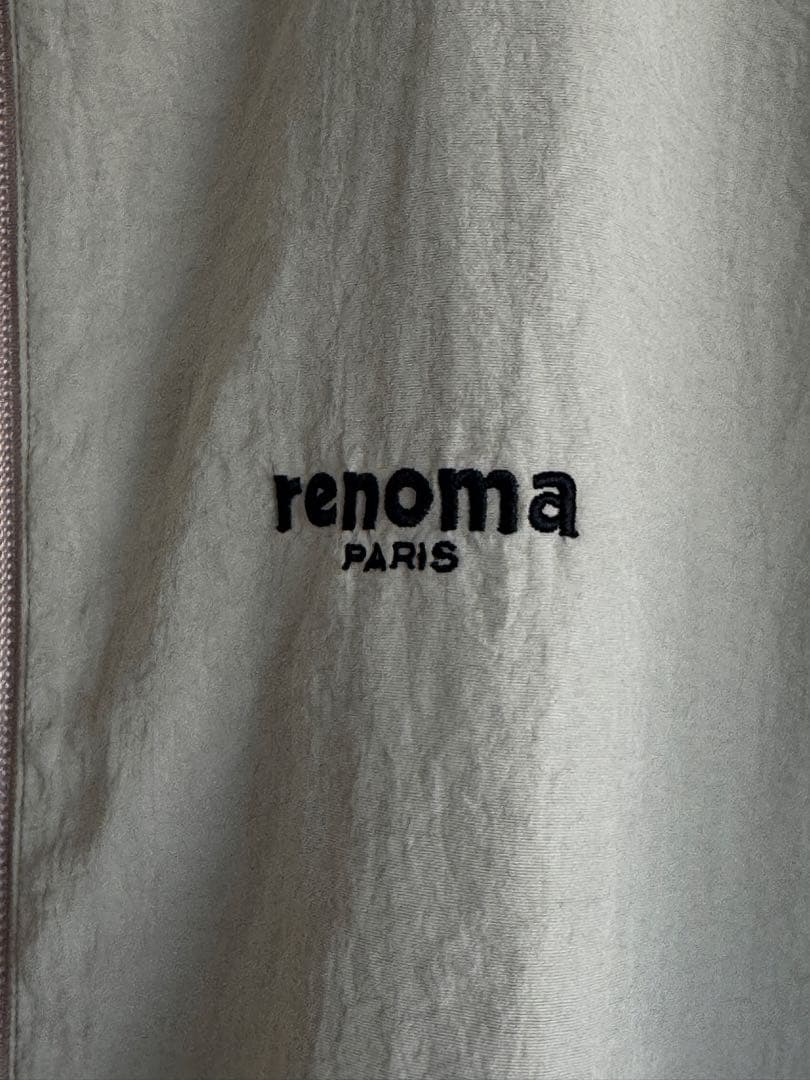 renoma ビッグロゴナイロンジャケット　Mサイズ　ベージュ