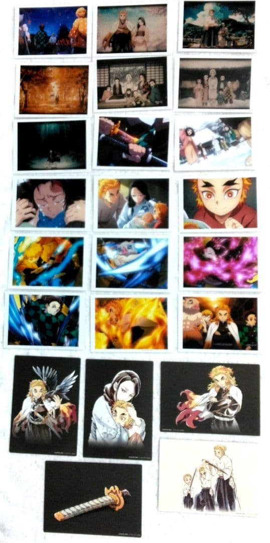 鬼滅の刃 無限列車編 場面写ブロマイドくじ ED コンプ エンドロールカード