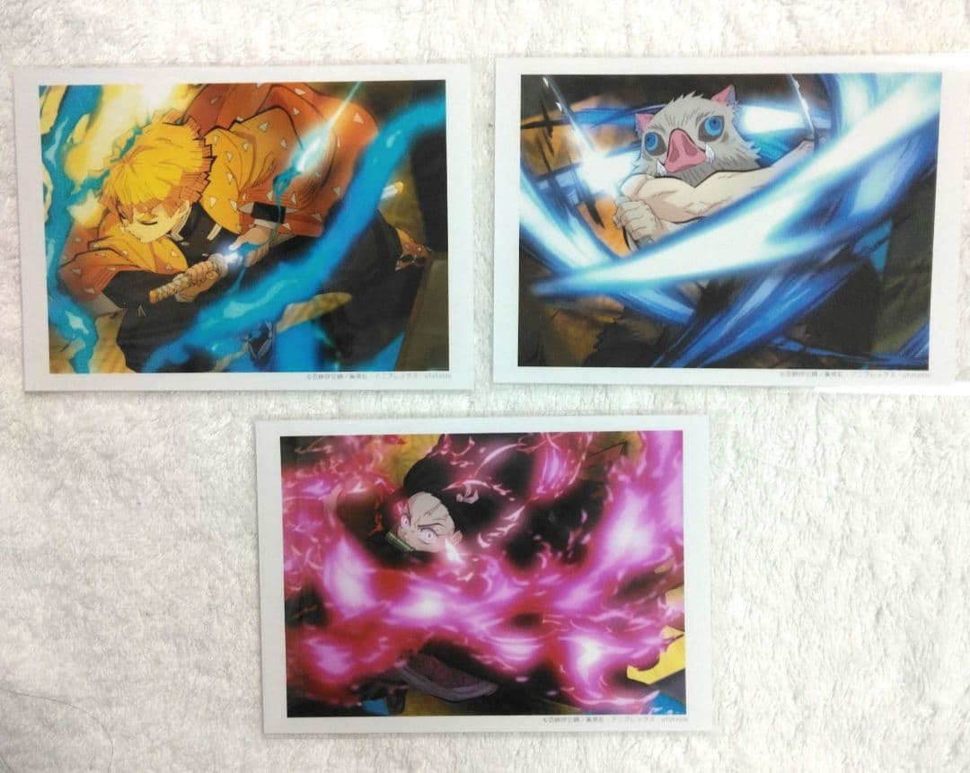 鬼滅の刃 無限列車編 場面写ブロマイドくじ ED コンプ エンドロールカード