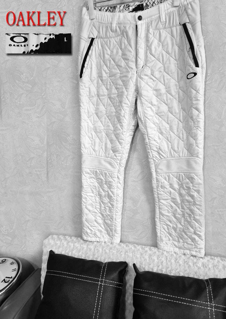 OAKLEY キルティングパンツ L ホワイト