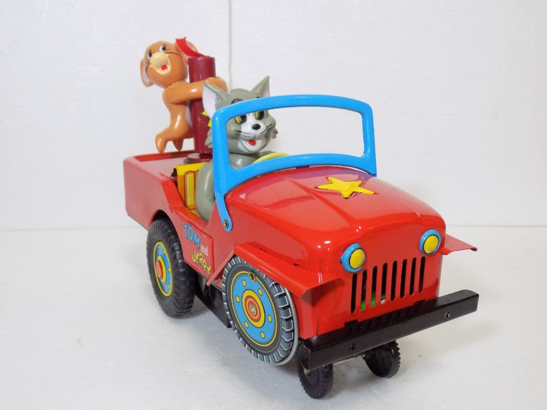 ブリキモダントーイ電動【TOM and JERRY COMIC CAR】動作品