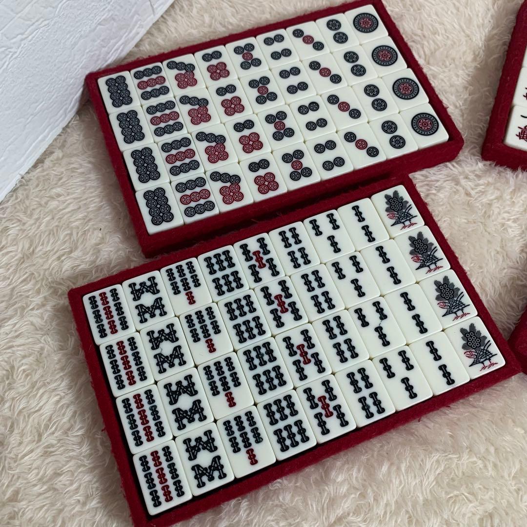 激レア！高級麻雀　藝夢堂　マージャン牌　昭和　朱雀牌　レトロ