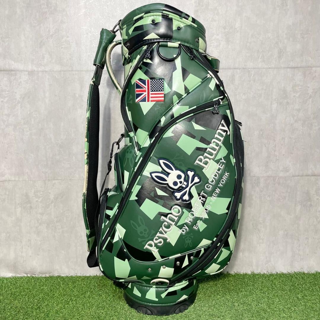 Psycho Bunny サイコバニー キャディバッグ ゴルフバッグ カモフラ柄