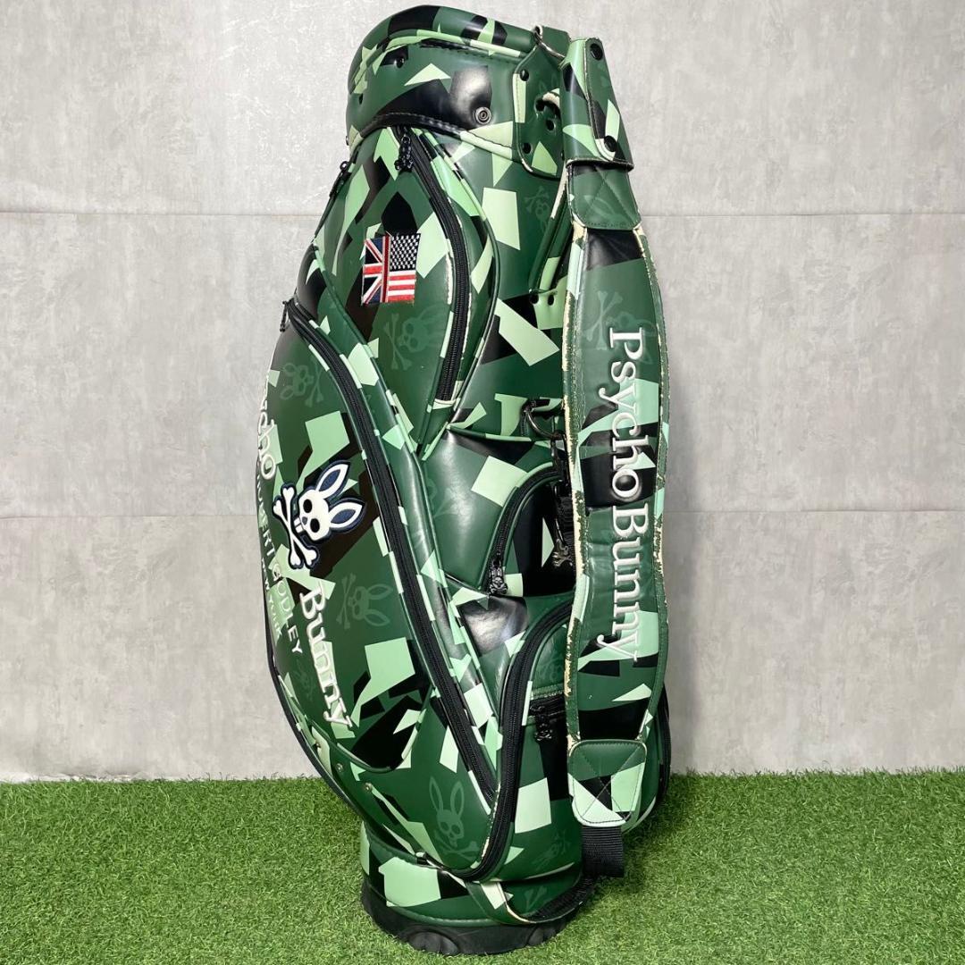 Psycho Bunny サイコバニー キャディバッグ ゴルフバッグ カモフラ柄