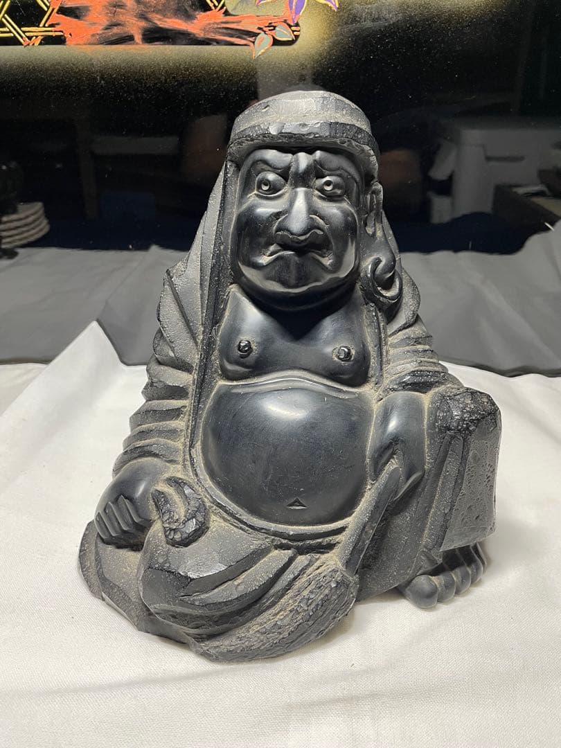 達摩。木仏像。木佛。昭和時代。古美術。骨董品。舊家蔵出し。希少品