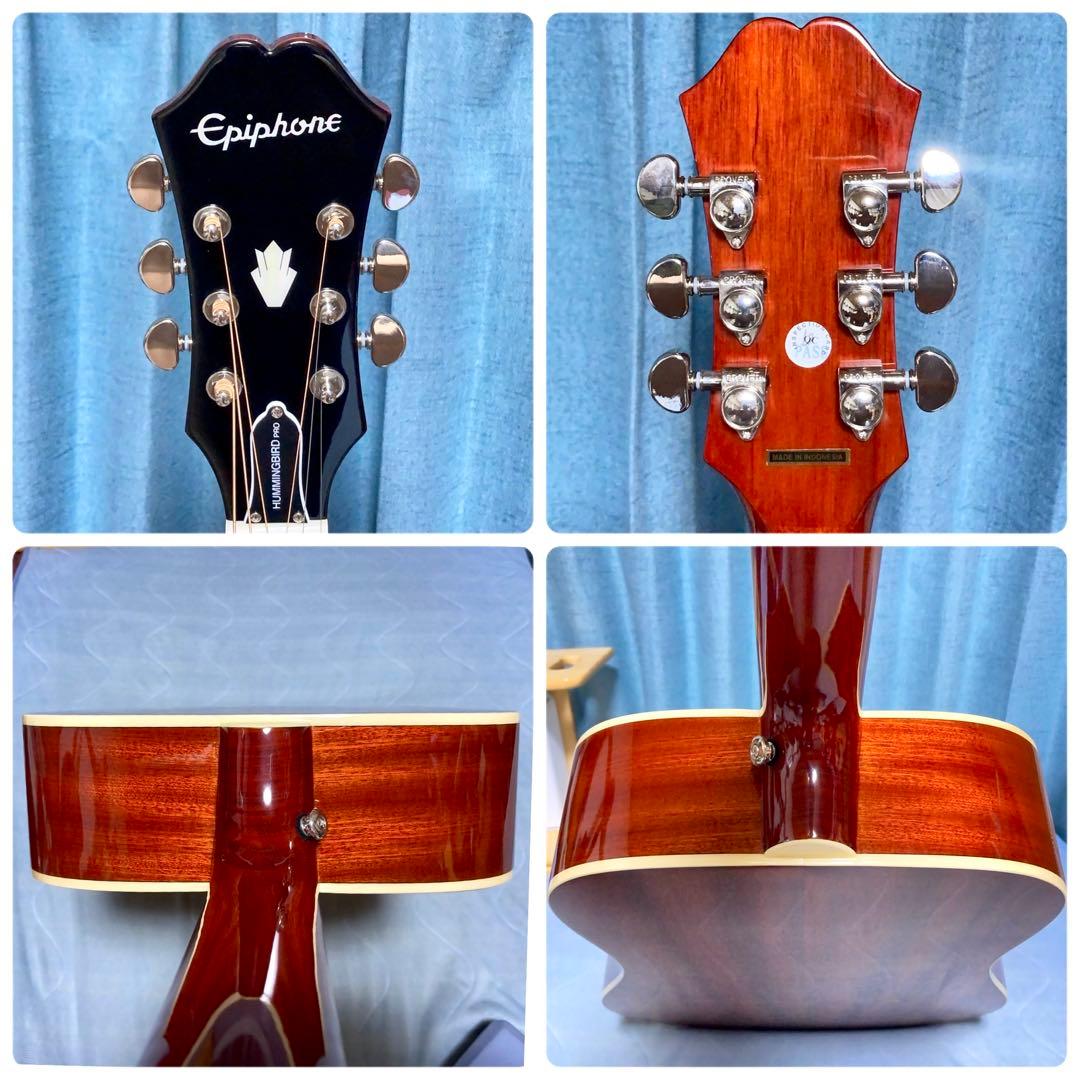 【牛骨☆エレアコ】Epiphone☆ハミングバード！【弾き易く調整☆新品の弦】