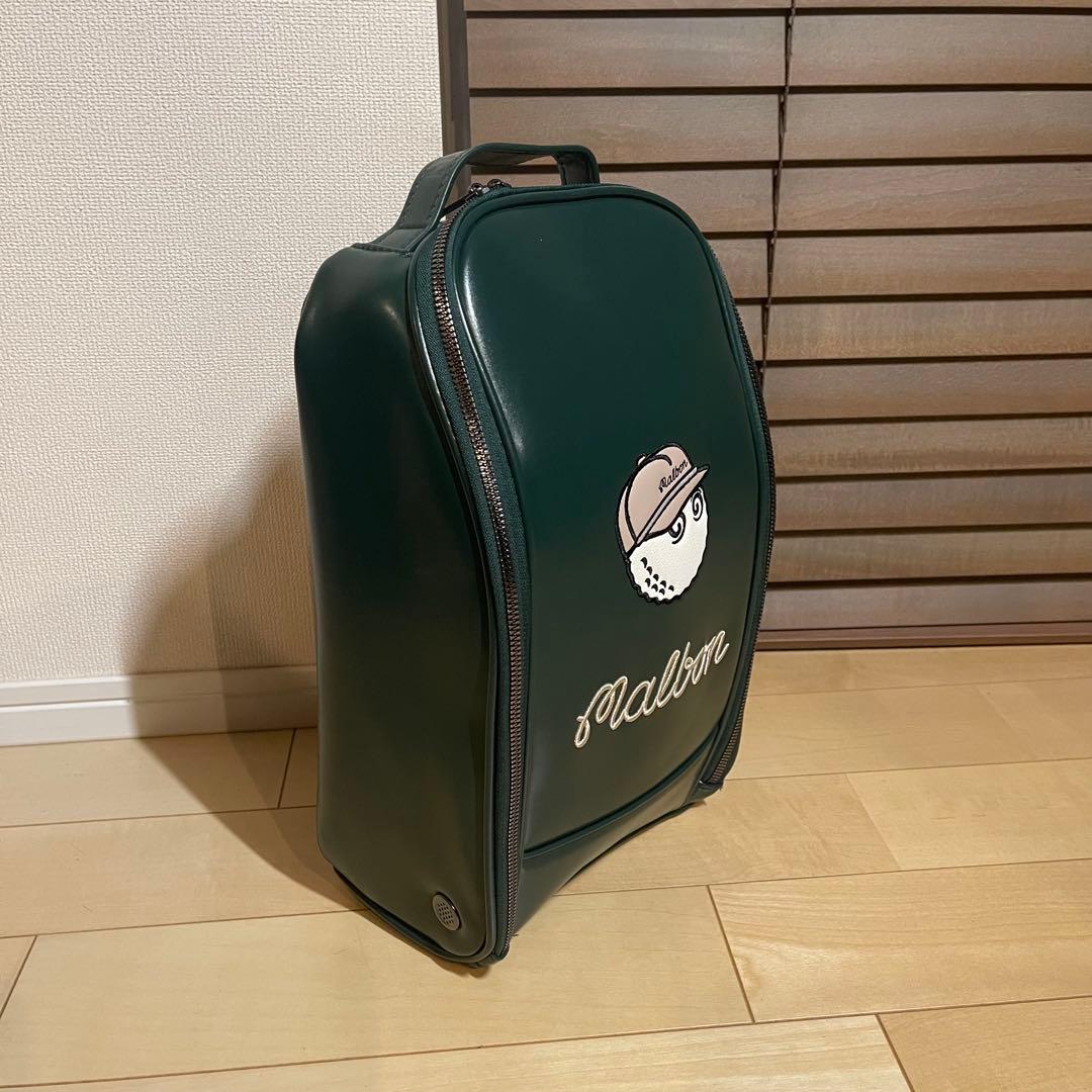 MALBON GOLF マルボンゴルフ シューズバッグ シューズケース緑
