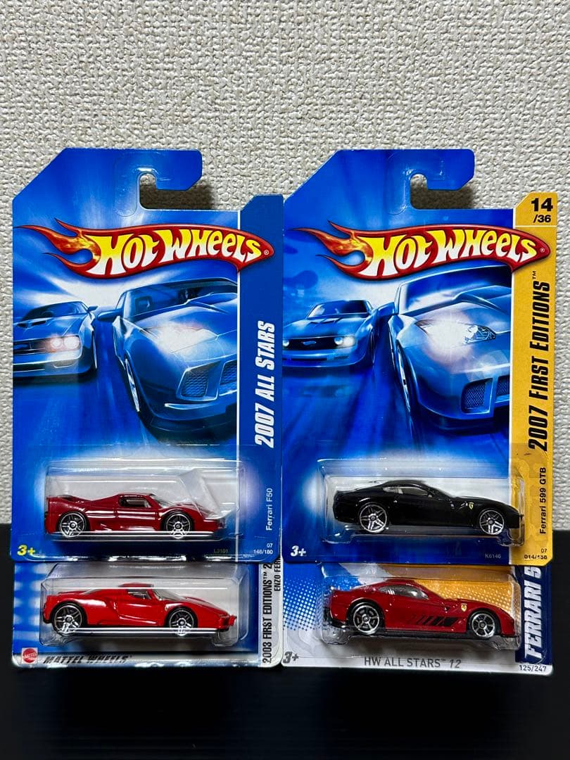 ホットウィール 599 xx 599 GTB F50 エンツォ 4台セット