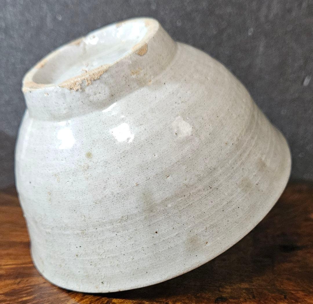 【李朝コレクター放出品❗】李氏朝鮮時代　朝鮮古陶磁器　李朝白磁　茶碗　茶道具茶器