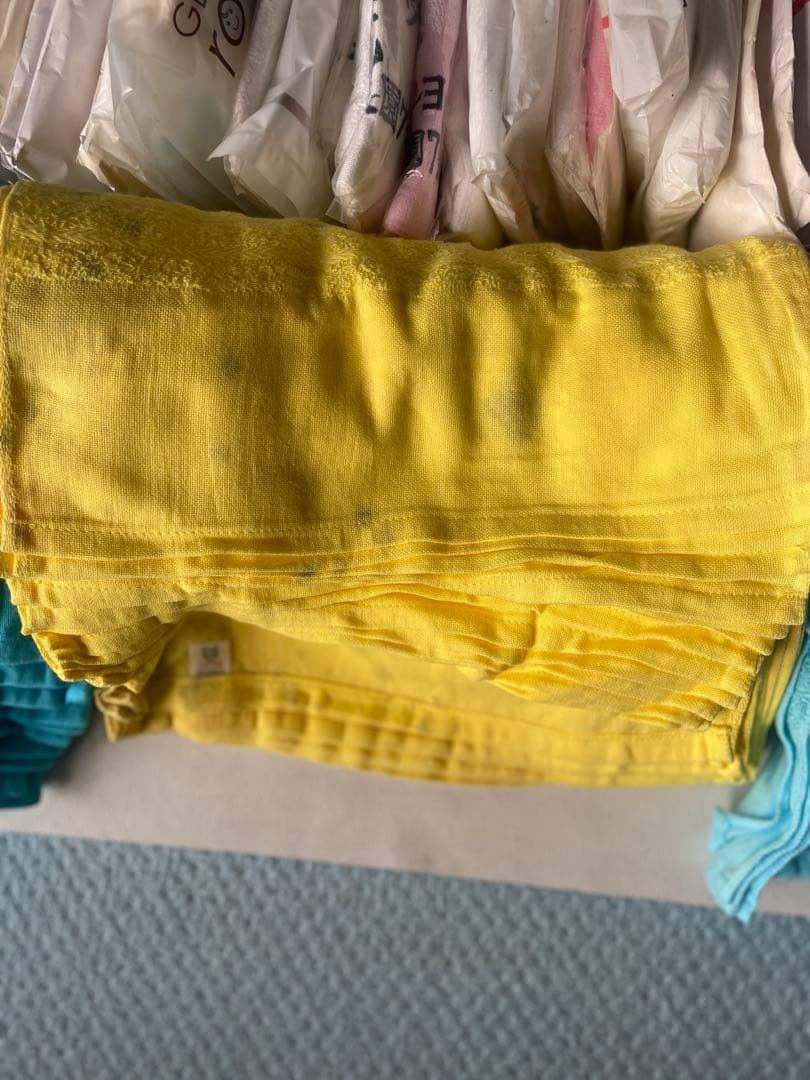 タオル 大量 約12Kg 222枚 粗品タオル 温泉タオル 企業名入 挨拶タオル