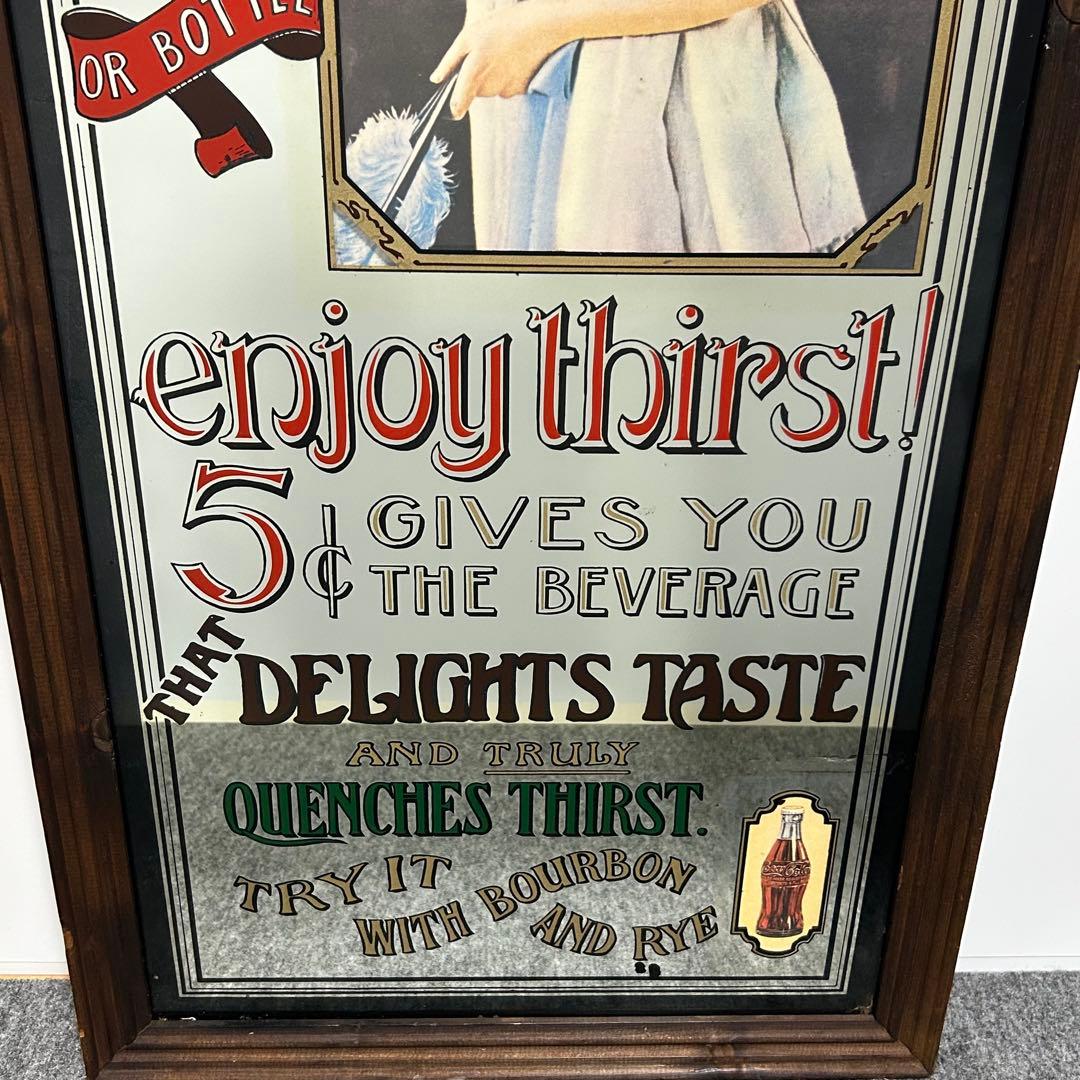 超希少 1974 コカコーラ 大型ヴィンテージミラー