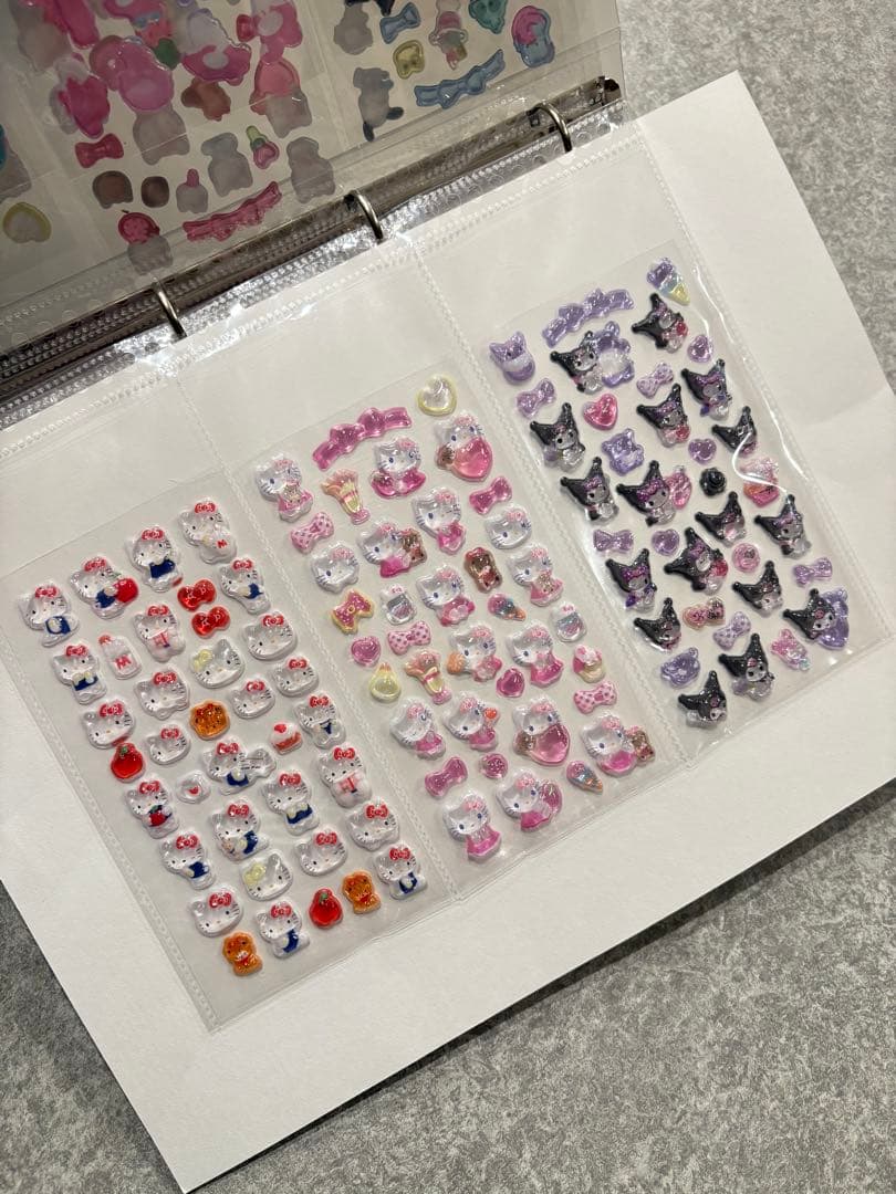 シール帳完成品A4 一冊　ボンボンドロップおすそ分けシール収納　プラス1枚付