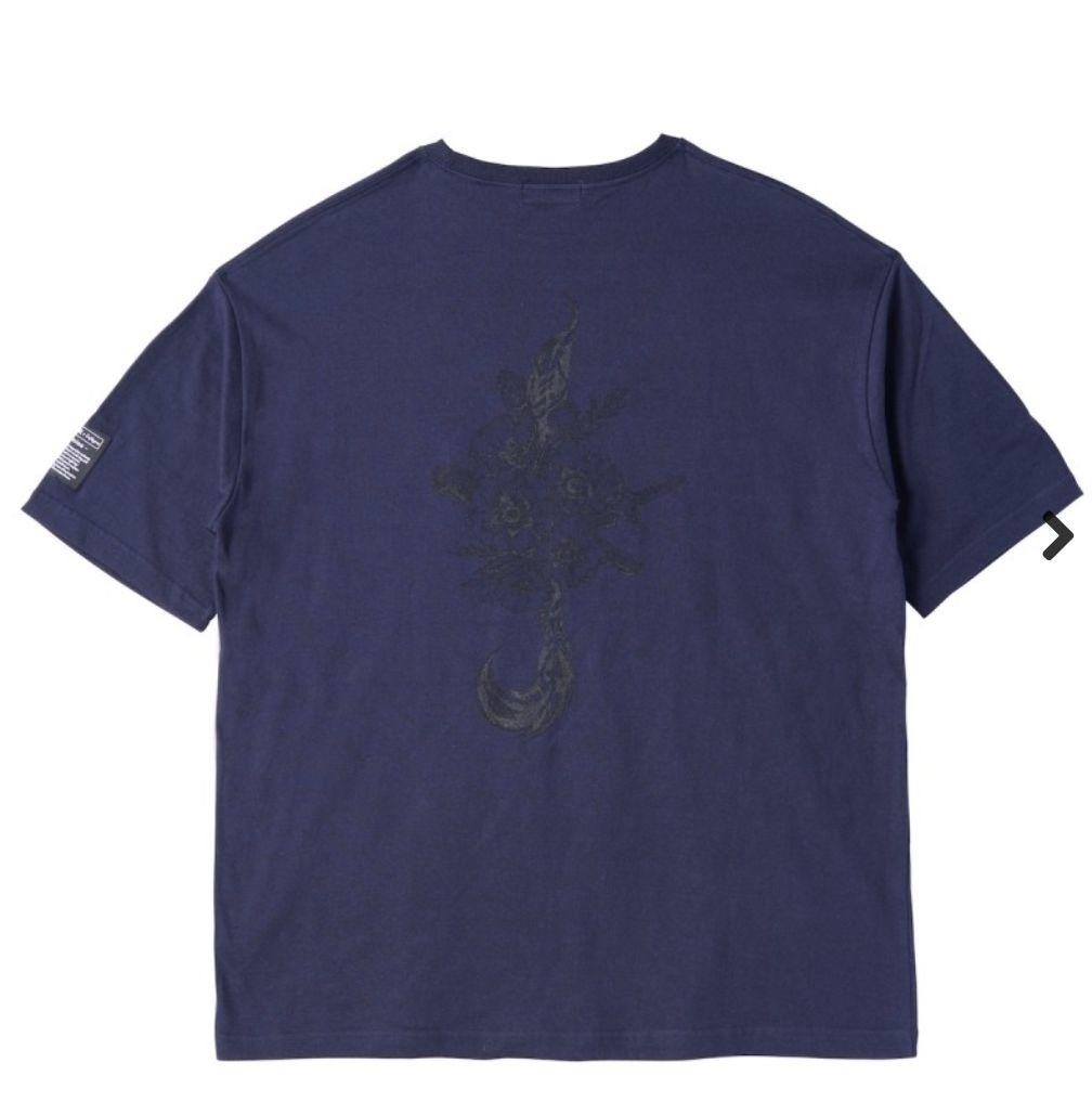 しろくさ 優里 TATTOO ZEPHYREN Ｔシャツ Ｍ ネイビー