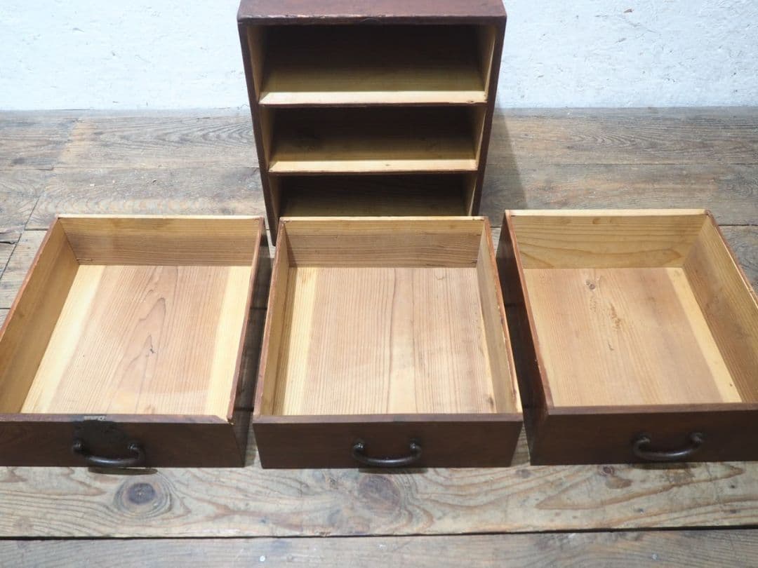 1306 アンティーク　小引き出し　書類ケース　収納棚　古家具　古道具　レトロ