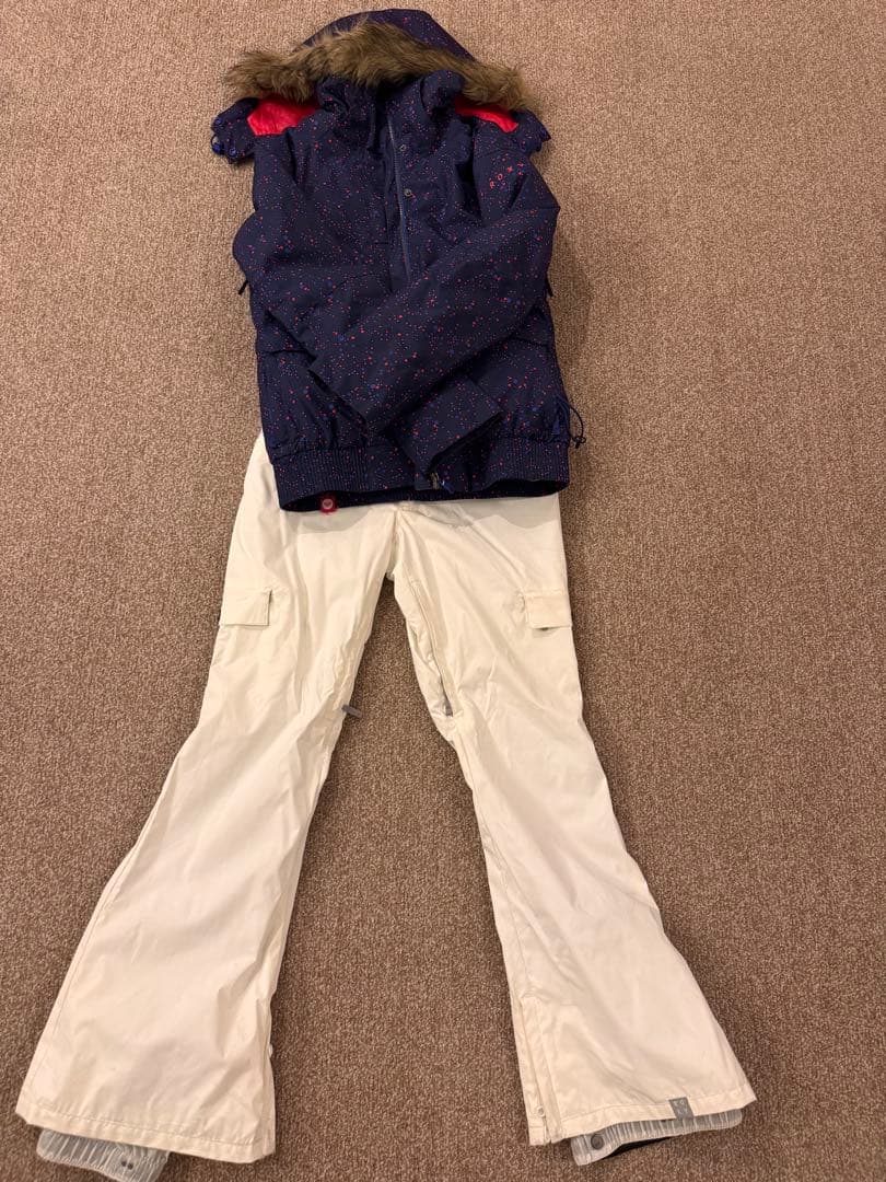 ROXY ファー付きスノボーウェア　セット