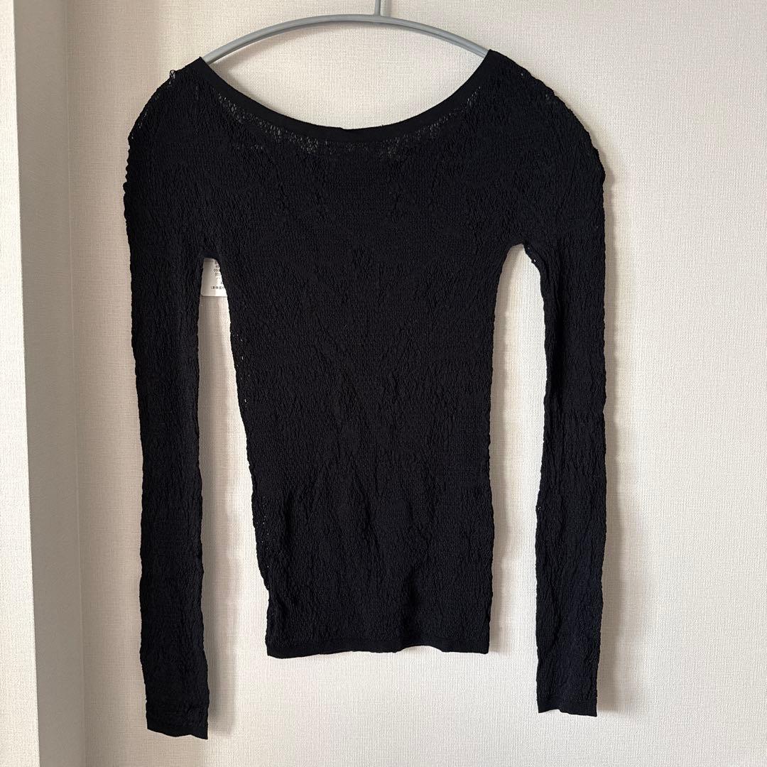 【新品】チャコットノーソーイングニット　黒　AddElm M