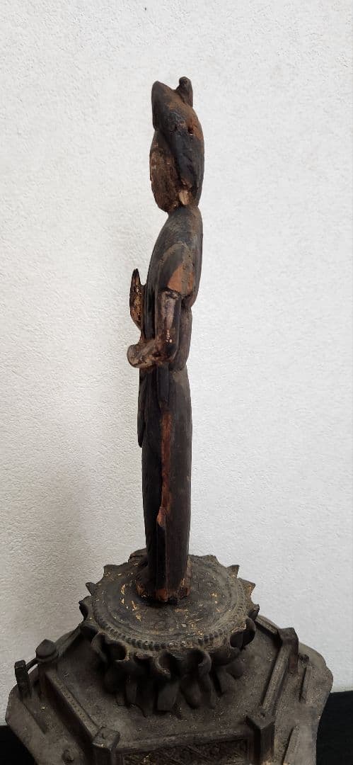 仏像‥木彫観音立像‥仏教美術