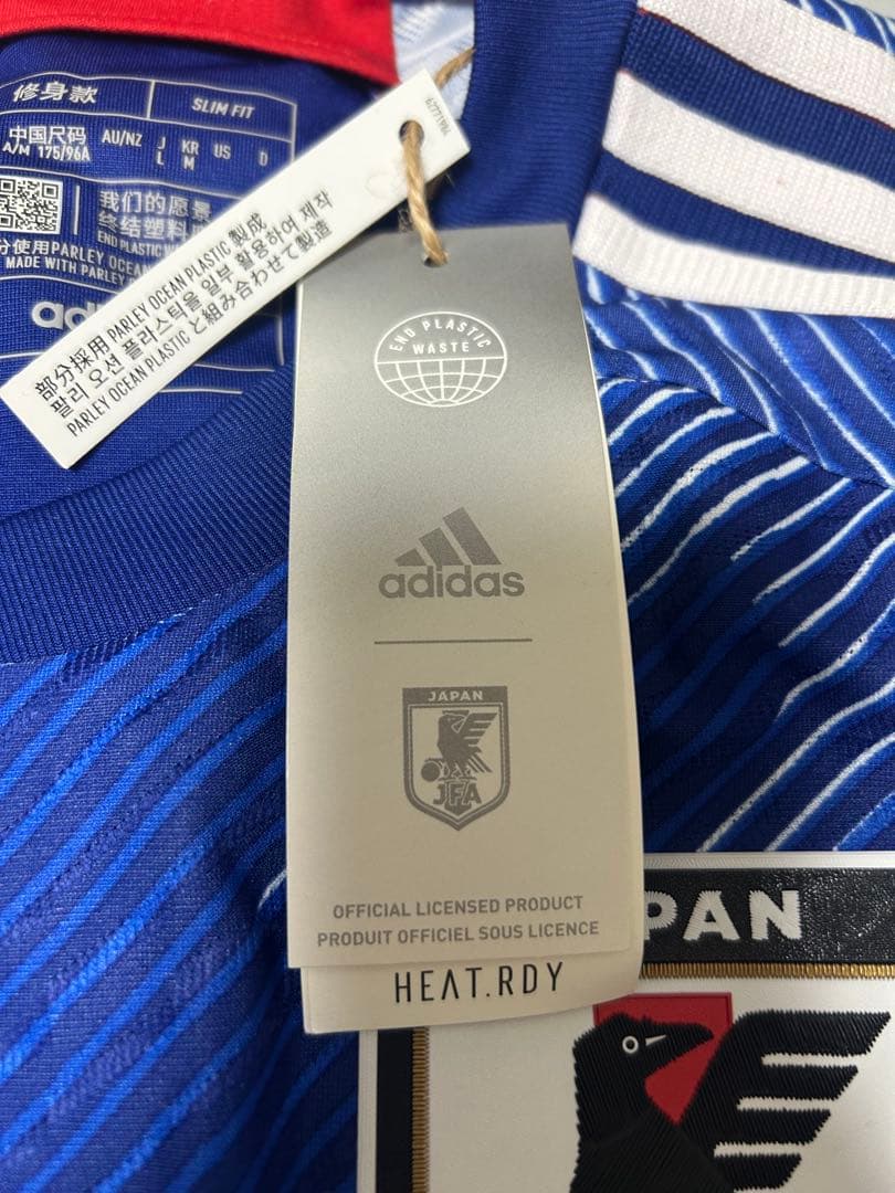 adidas サッカー日本代表ユニフォーム　番号なし　Lサイズ