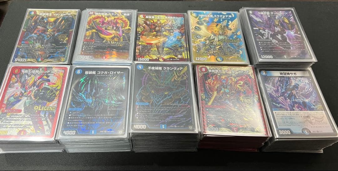 【値下げ交渉可】デュエマ引退品　デッキ10個　公式サプライ　優良カードまとめ売り