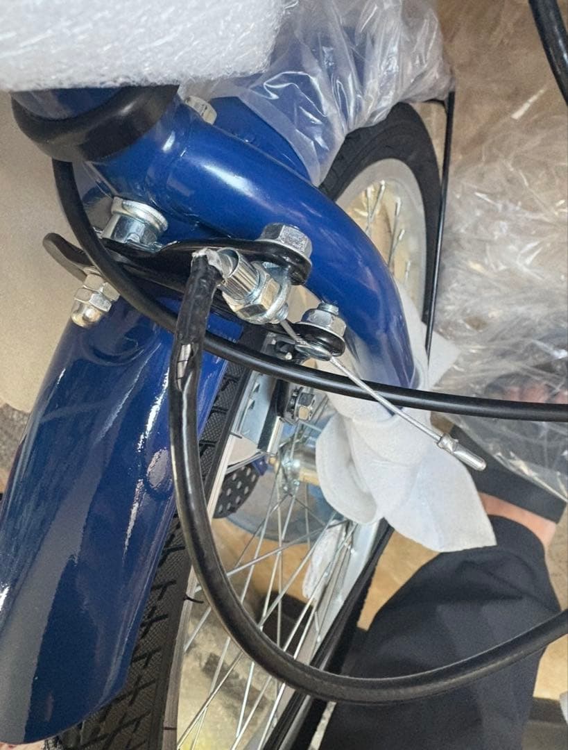 【訳アリ】5000円引き！ダークブルー 折りたたみ　自転車 20インチ 6段変速