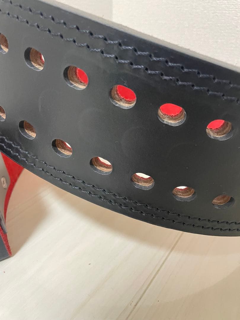 SBD パワーリフティングベルト 黒赤　Lサイズ