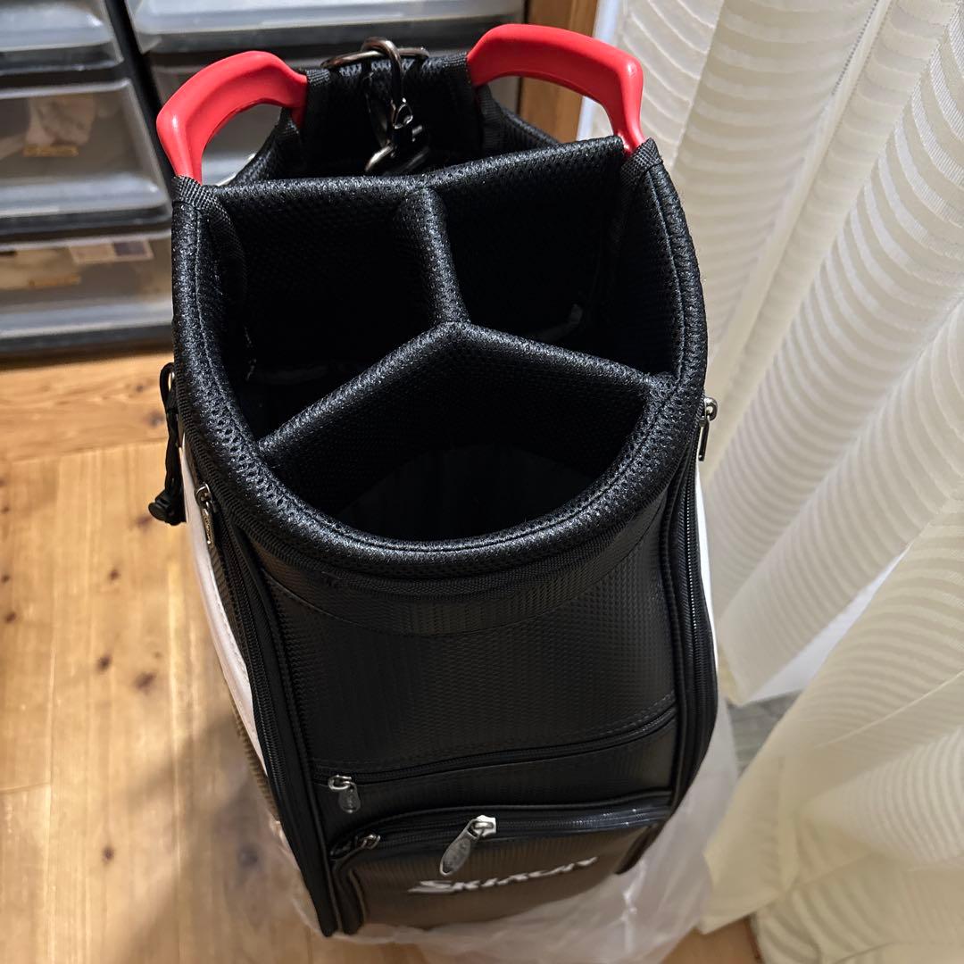 Srixon ゴルフキャディバッグ 黒/赤