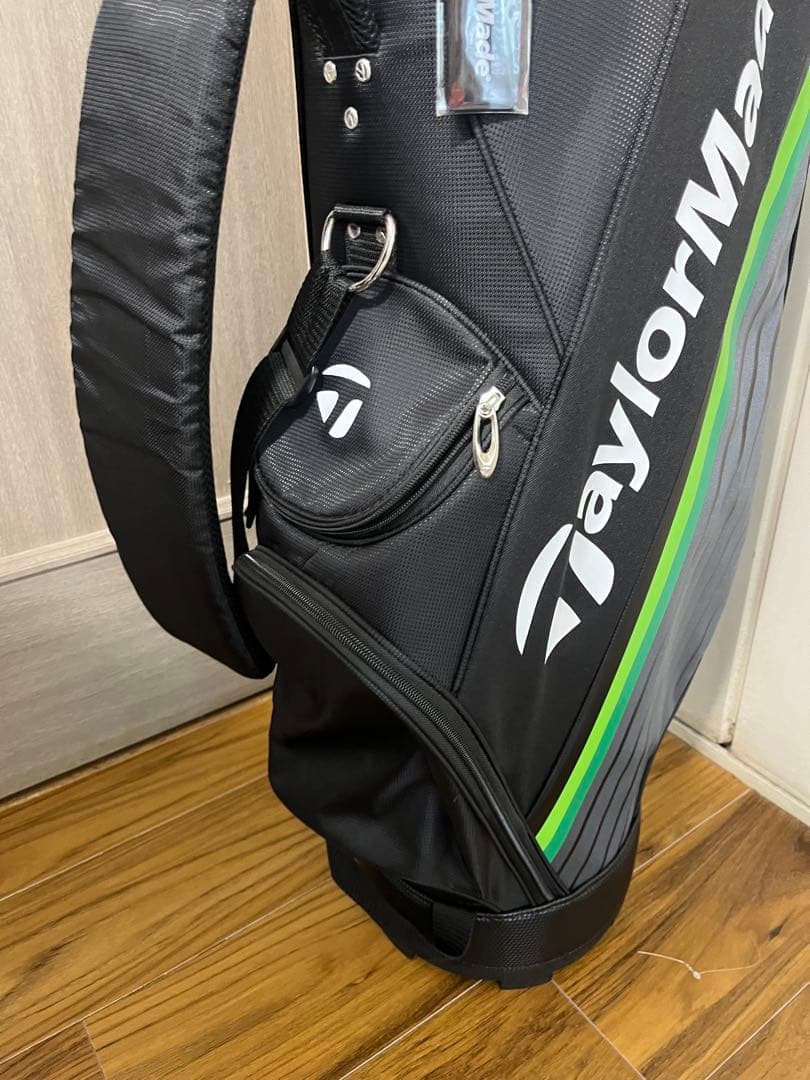 TaylorMade スタンドキャディバッグ 黒/緑 未使用/ネームタグ付き