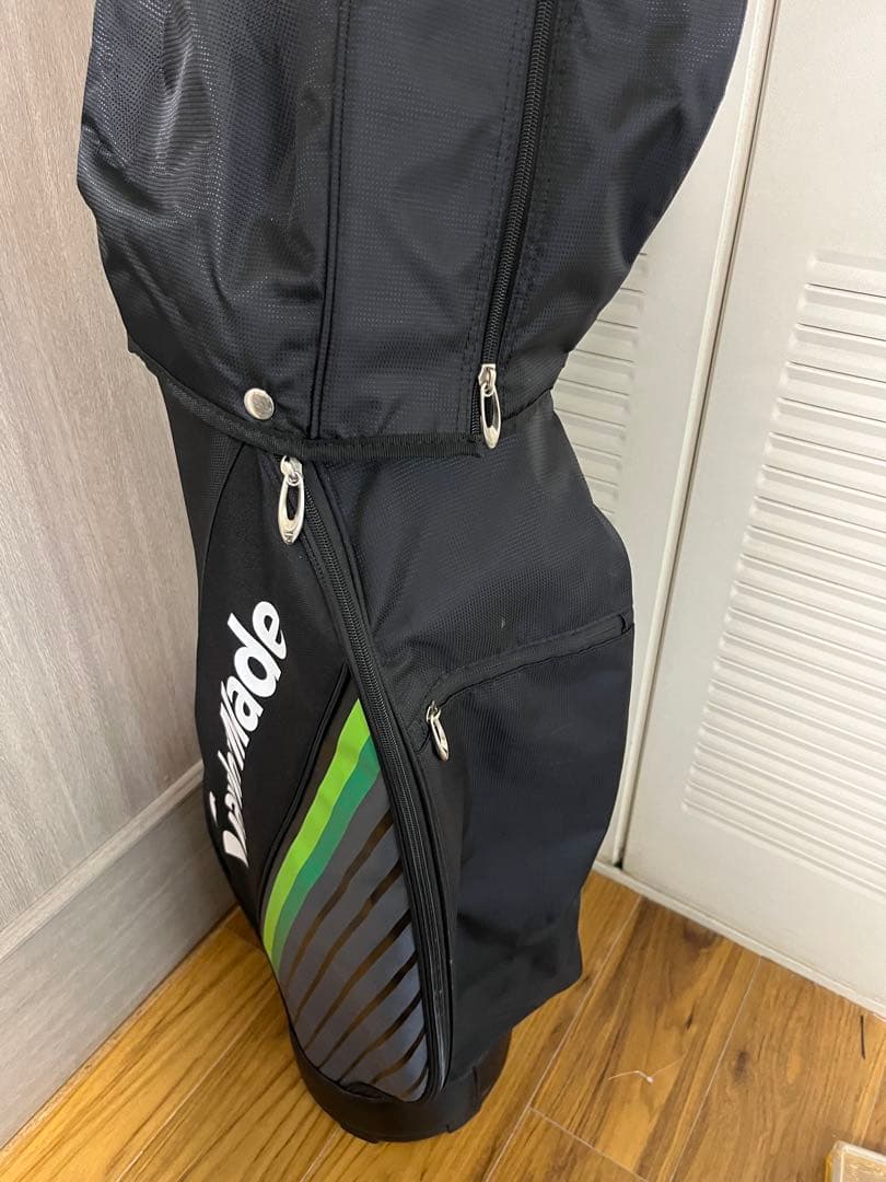 TaylorMade スタンドキャディバッグ 黒/緑 未使用/ネームタグ付き