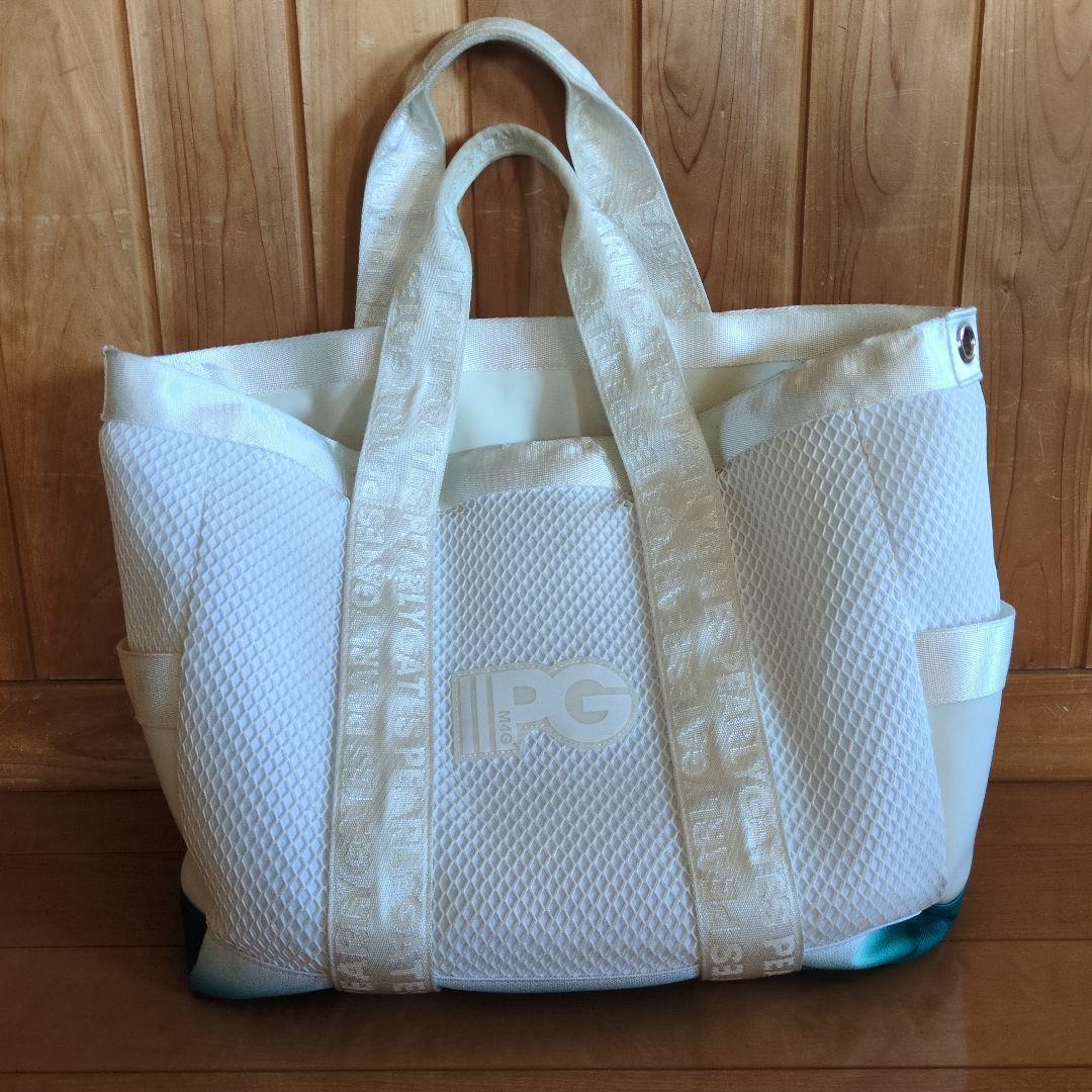 パーリーゲイツ　PEARLY GATES　ゴルフ　バッグ　白✕緑　PG