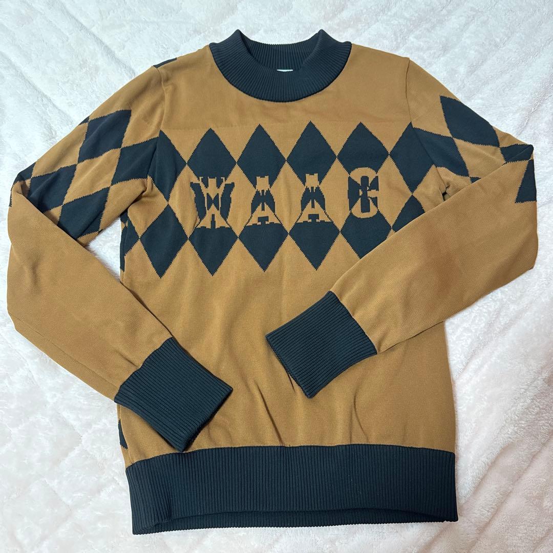 ゴルフウェア WAAC ワック ダイヤ柄セットアップ ニット スカート