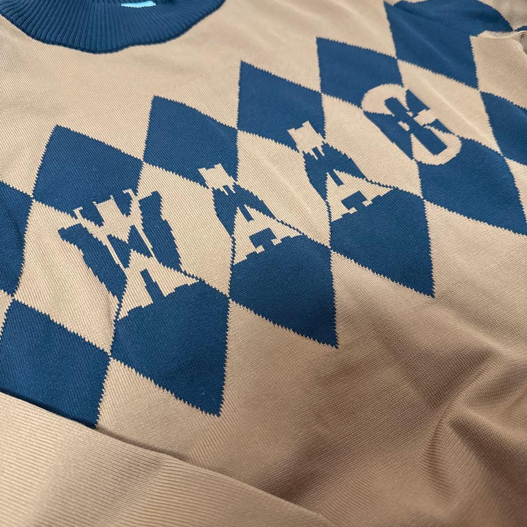 ゴルフウェア WAAC ワック ダイヤ柄セットアップ ニット スカート