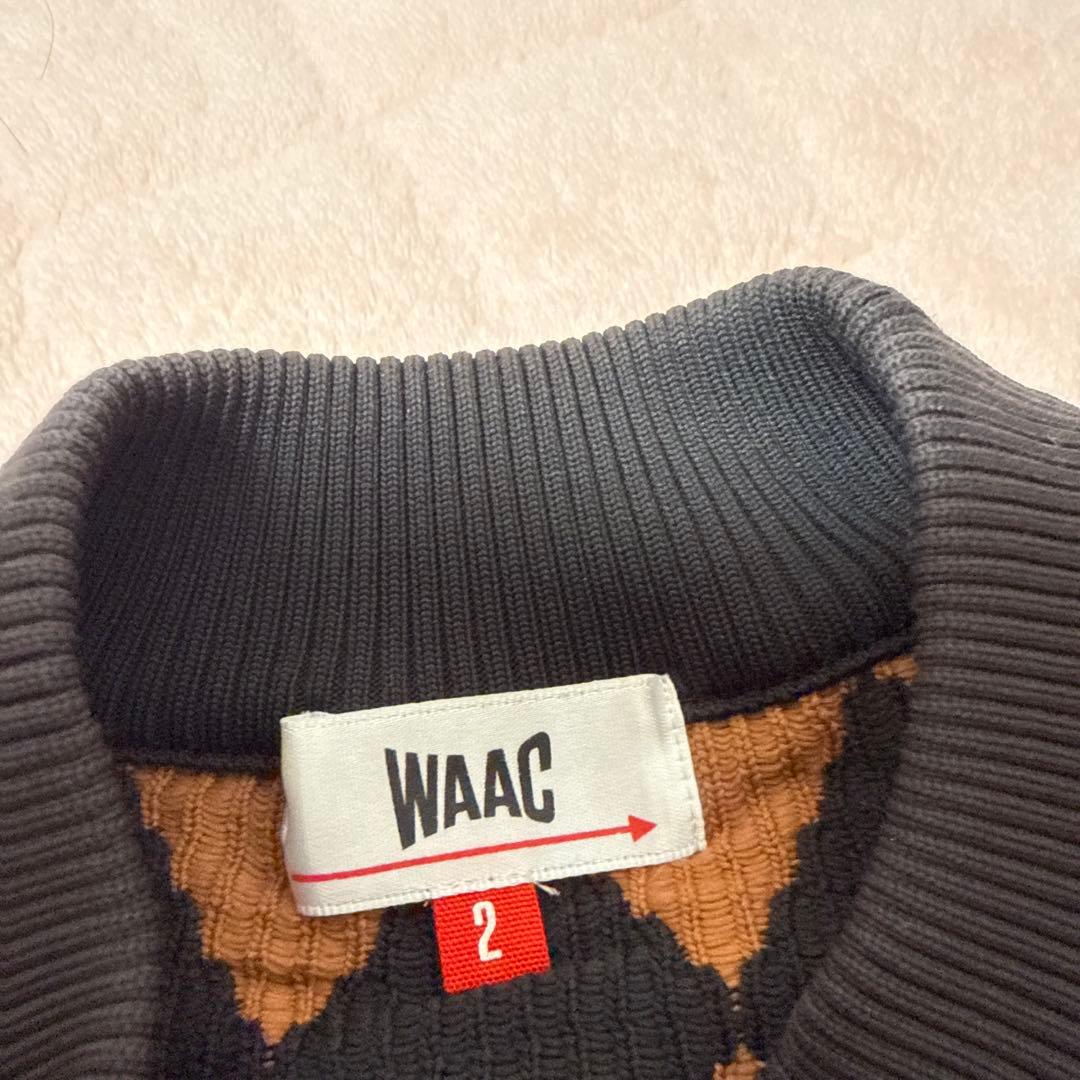 ゴルフウェア WAAC ワック ダイヤ柄セットアップ ニット スカート