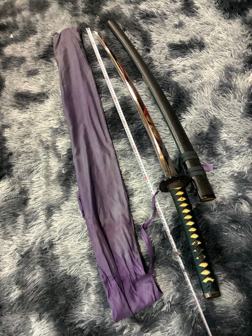 G0）居合刀 模造刀 日本刀 太刀 鉄鍔 黒鞘