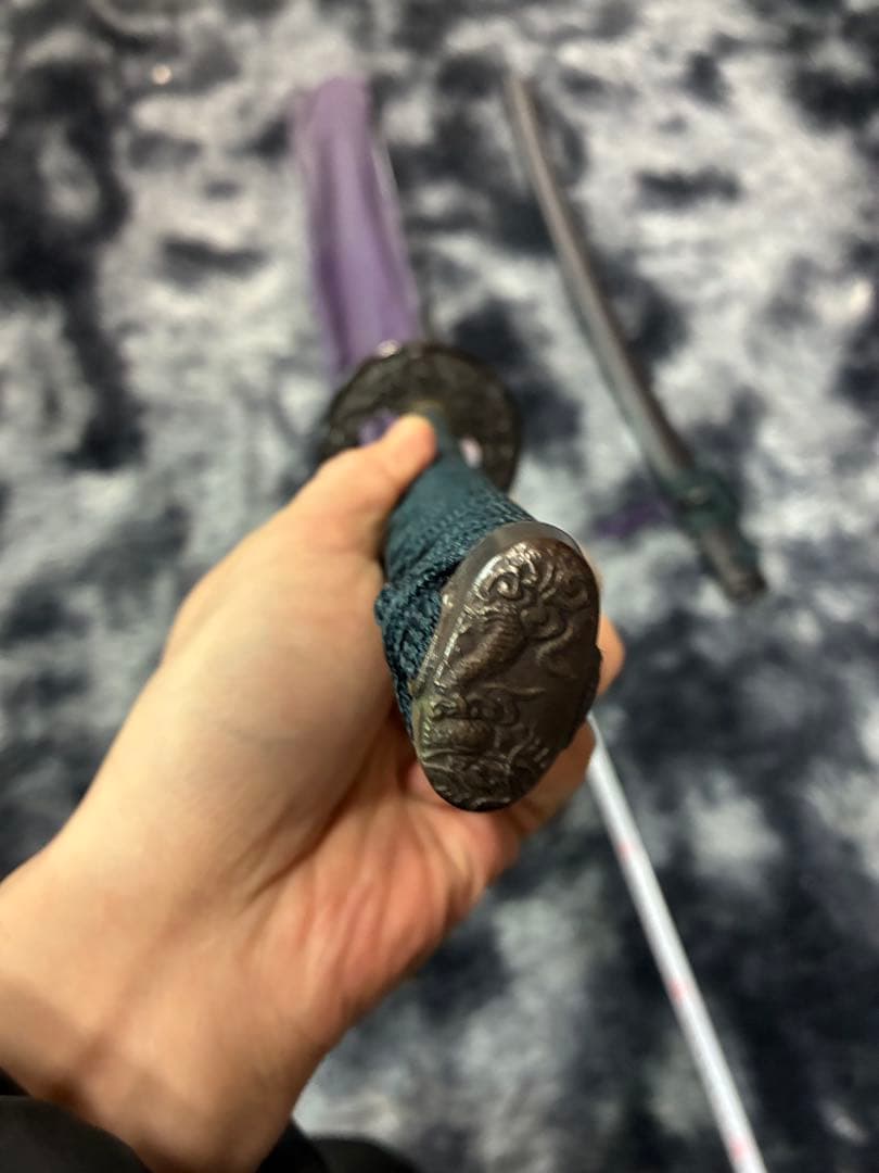 G0）居合刀 模造刀 日本刀 太刀 鉄鍔 黒鞘