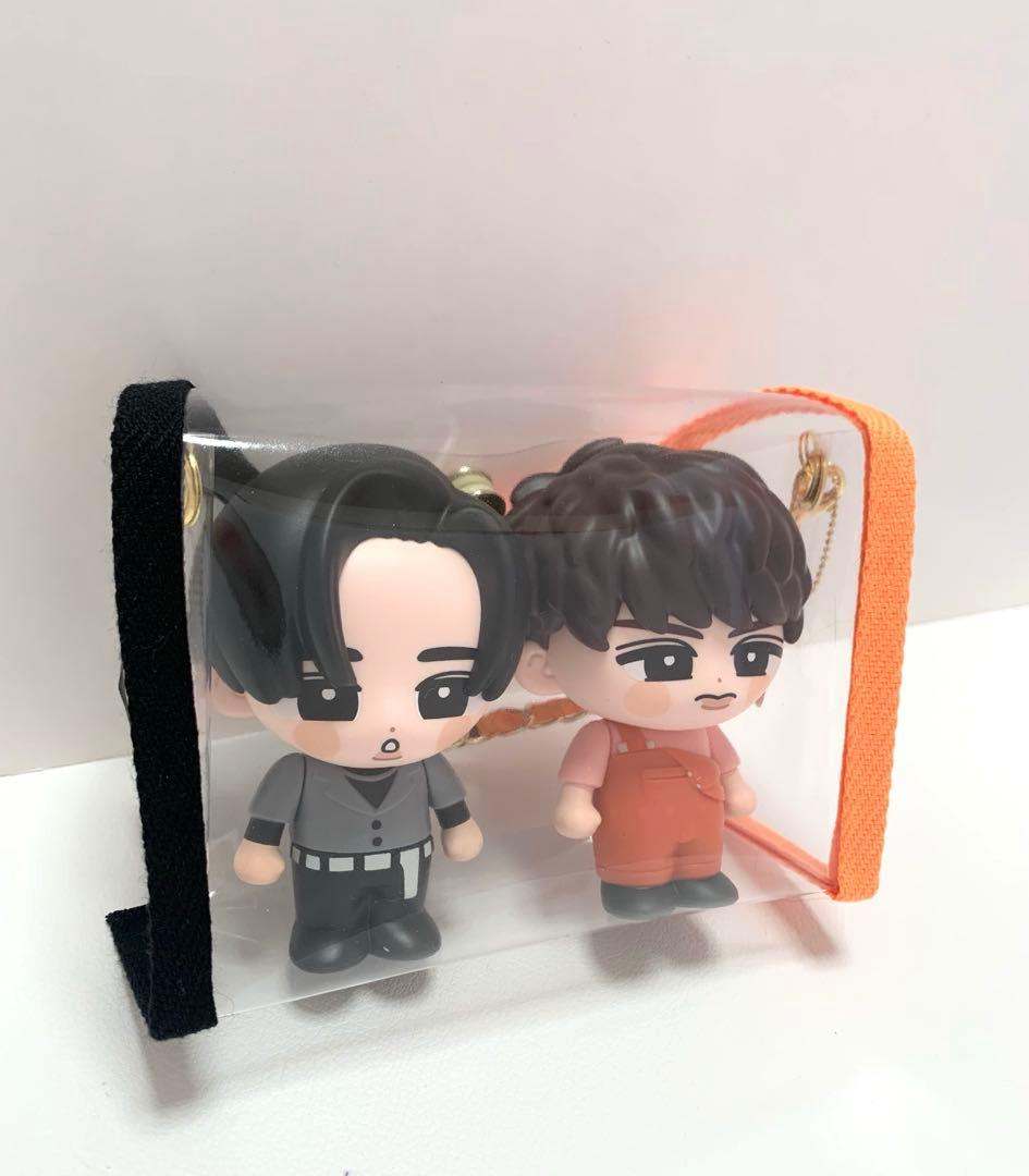にぽぽ様用　すのチルソフビポーチ2体用　黒×オレンジ　Man