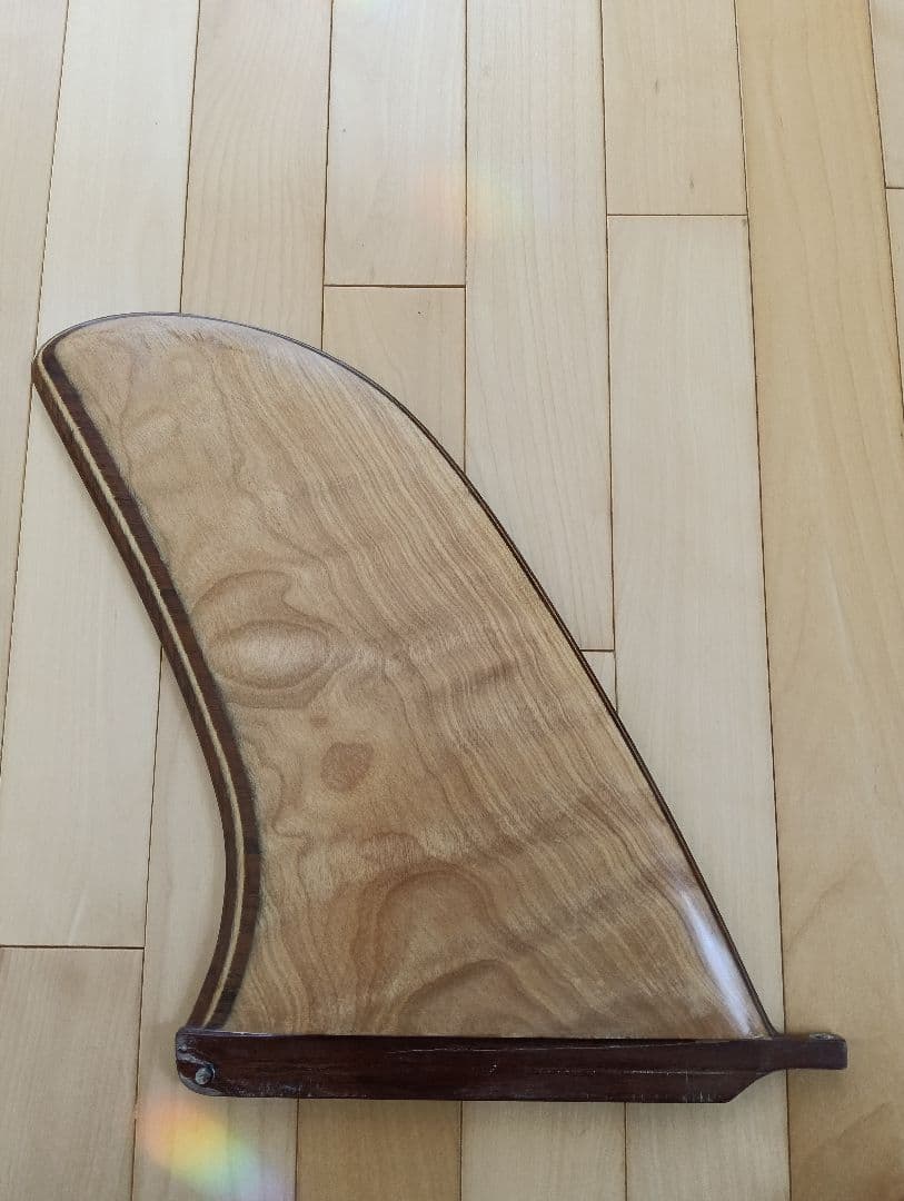 nobbywood サーフボードフィン ウッド 10.5インチ