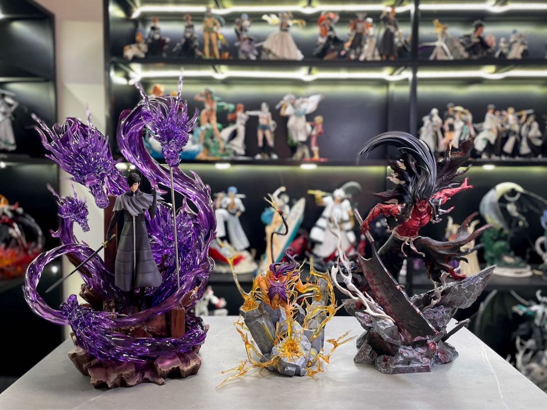 BLEACH 黒衣少年図 更木剣八 ガレージキット ガレキ スタチュー⑧