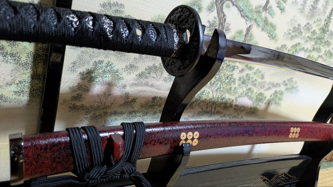 【値下げ】金属製 模造刀 六文銭 真田幸村拵え