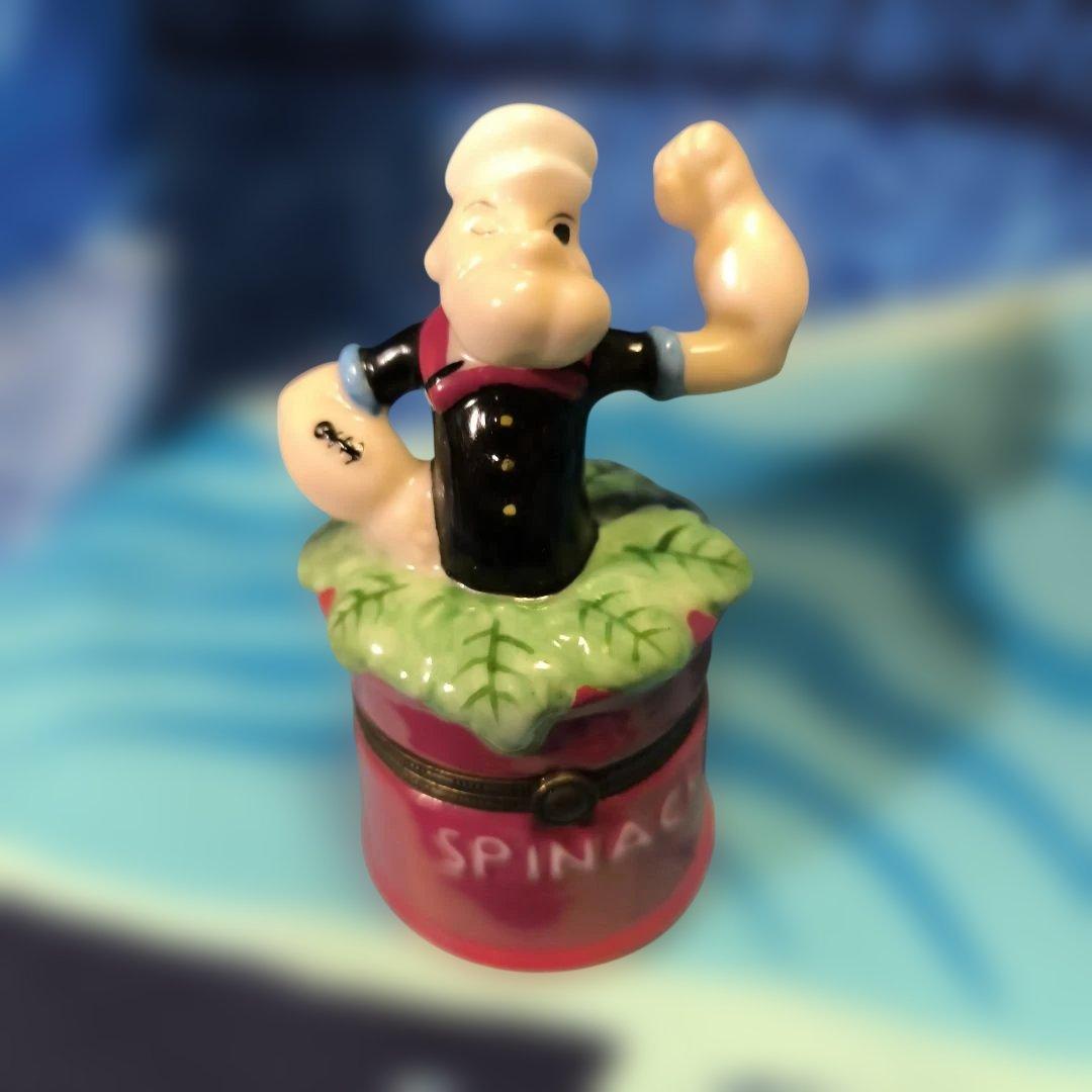 ポパイ スピナッチ缶 ヒンジボックス　レア