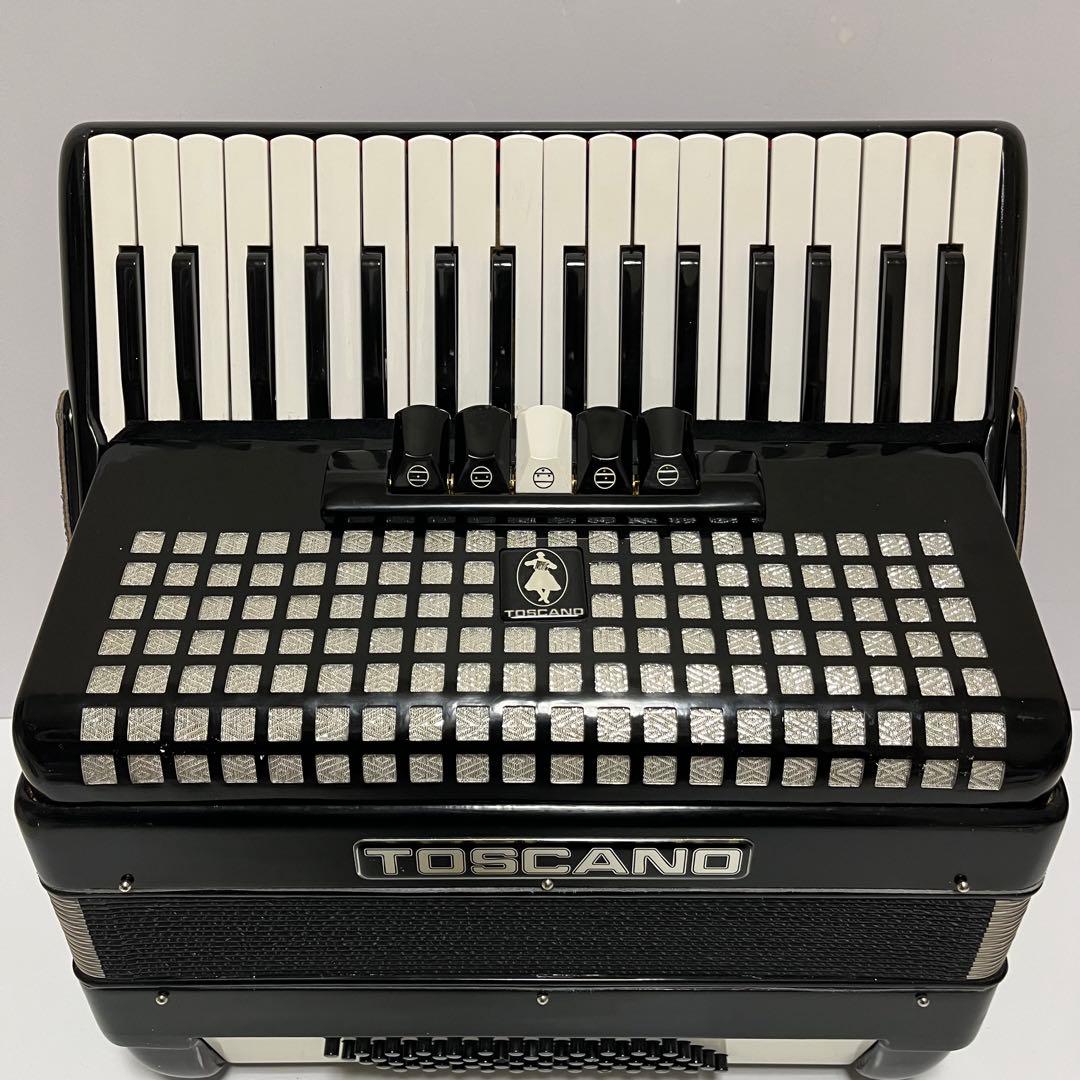 TOSCANO アコーディオン 34鍵盤 トスカーノ ブラック