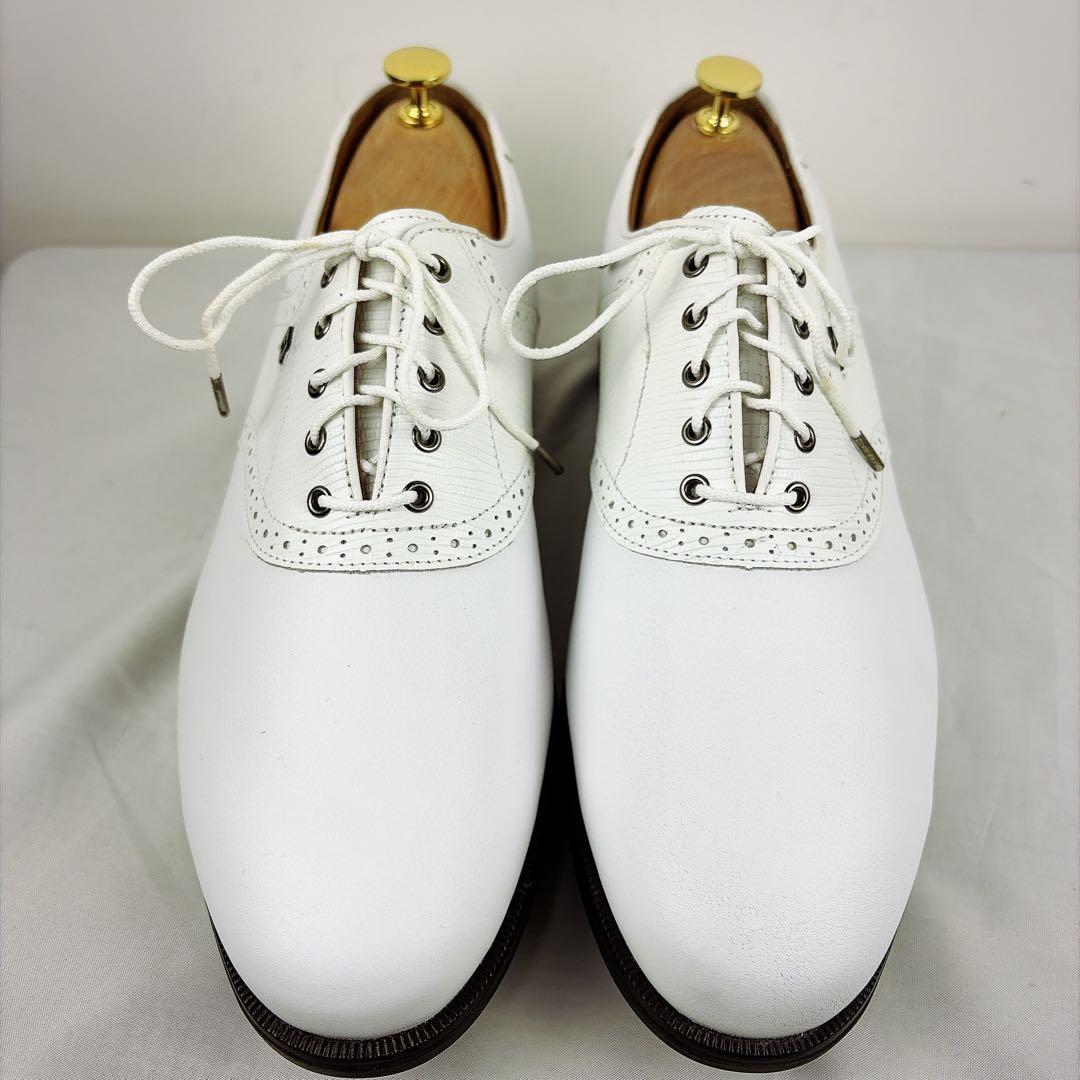 新品　FOOT JOY ICON BLACK ゴルフシューズ　最高級ライン　白