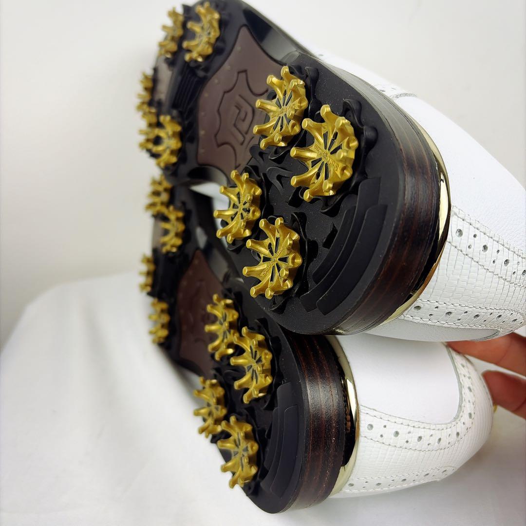 新品　FOOT JOY ICON BLACK ゴルフシューズ　最高級ライン　白