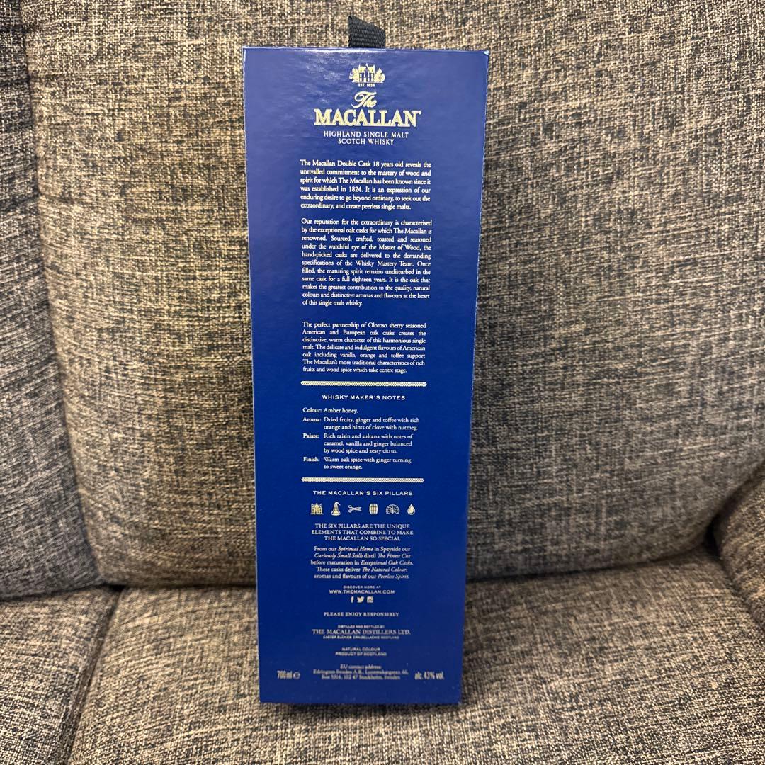 ウイスキー The Macallan 18 Year Old Double Cask