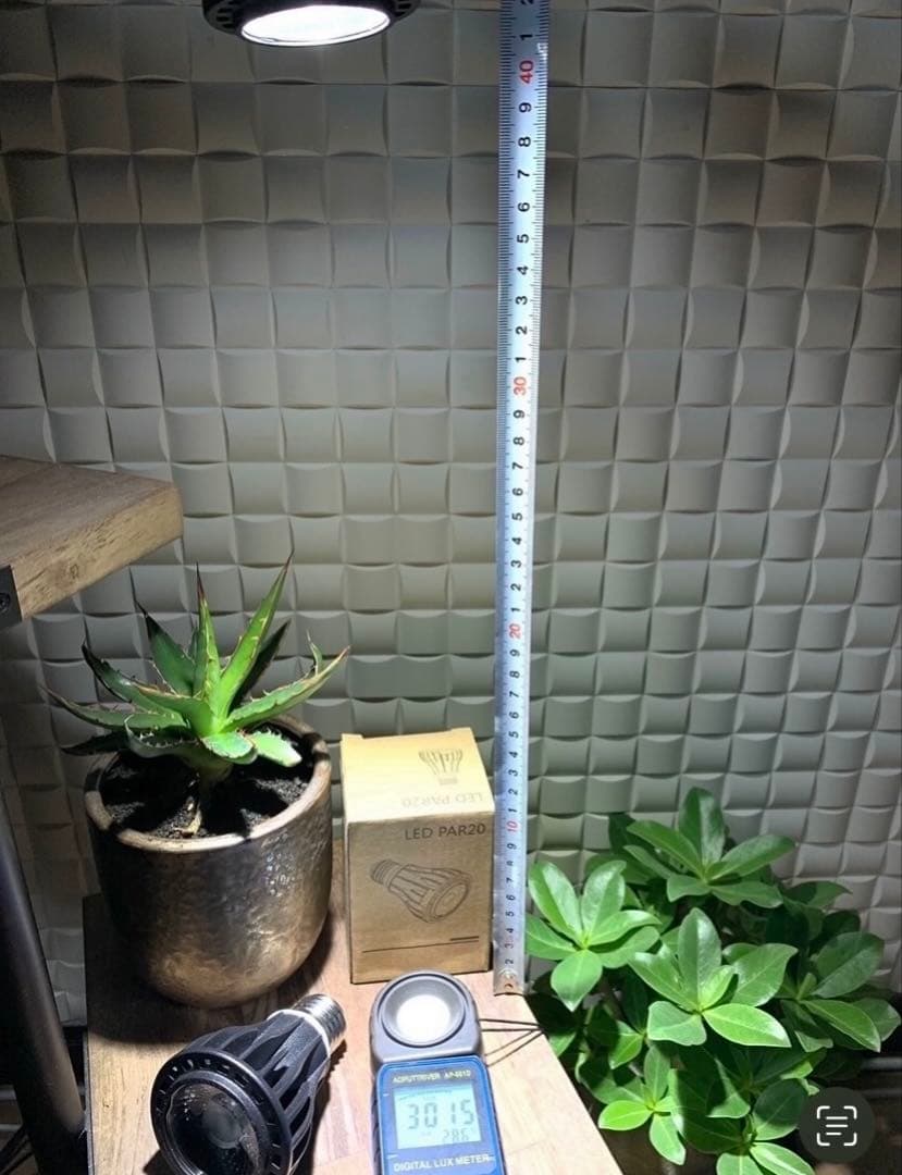 15W植物育成ライトGrowLight 6000K 2個　ライトクリップ2個