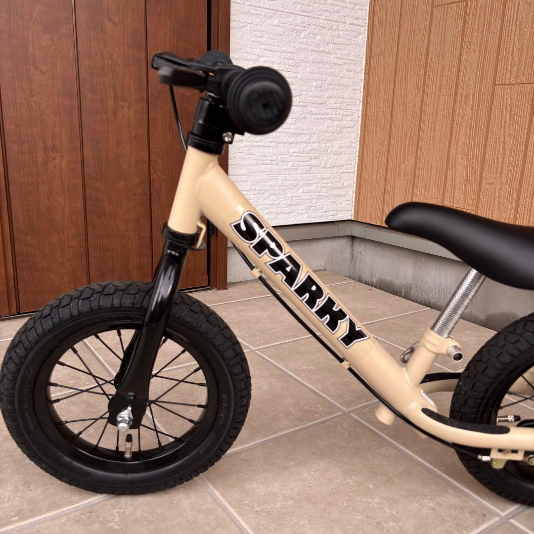 【美品】スパーキー SPARKY キッズバイク　サンドベージュ　ブレーキ付