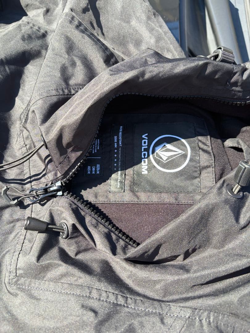 VOLCOM アノラックジャケット ブラック/グレー　撥水ウェア
