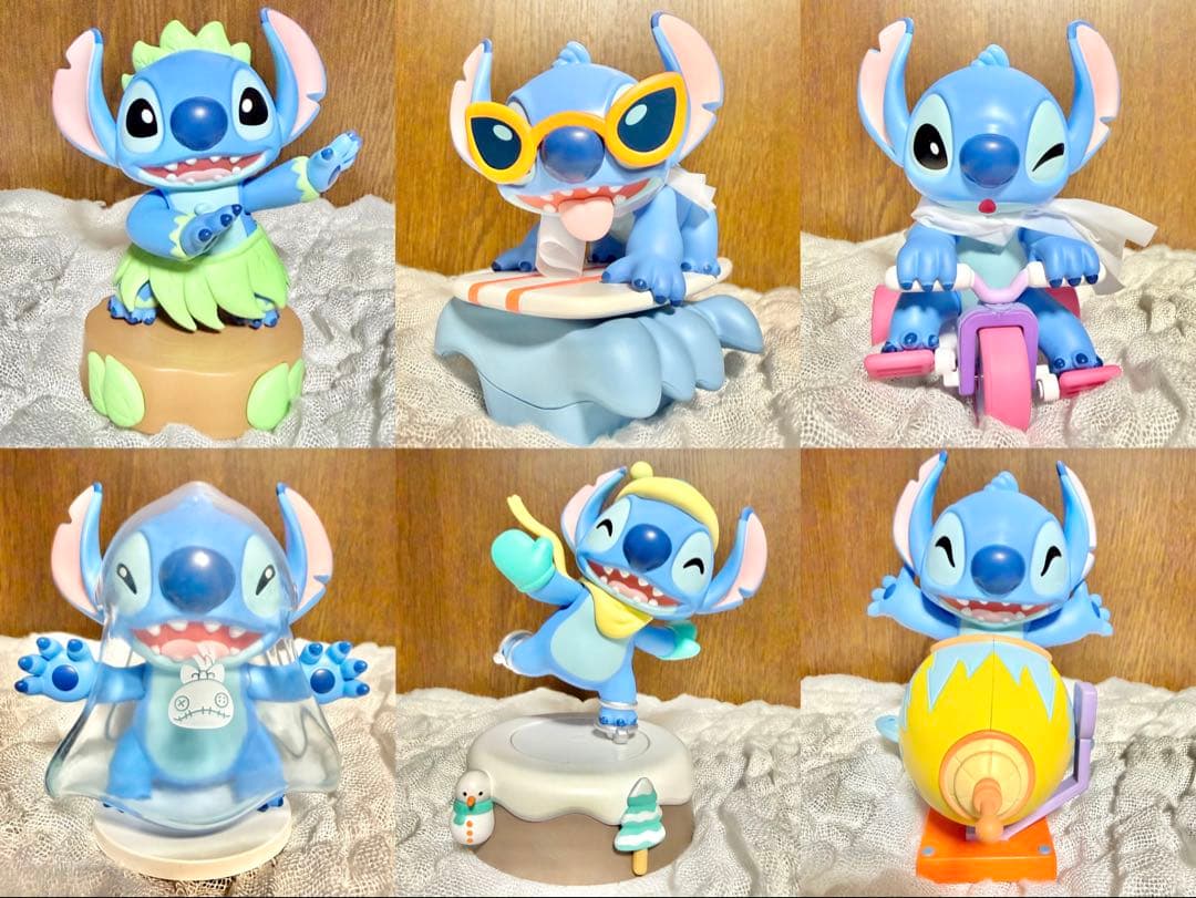 ディズニー　スティッチ　フィギュア　わくわくコレクション　コンプセット