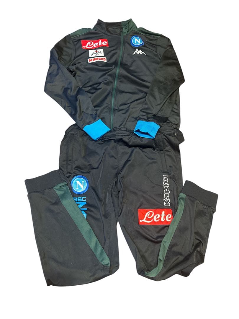 【特価】ナポリ Kappa ジャージ L 黒