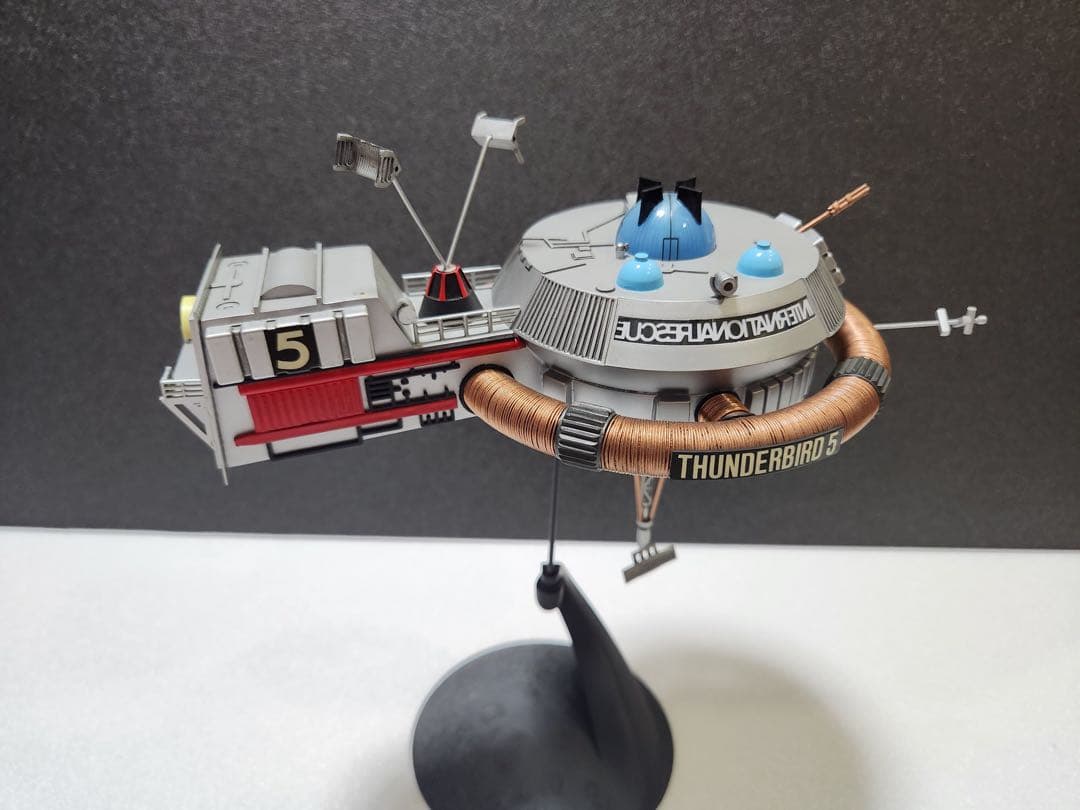 【究極のプロ完成品No13】サンダーバード5号　3号ドッキング！金属線加工処理
