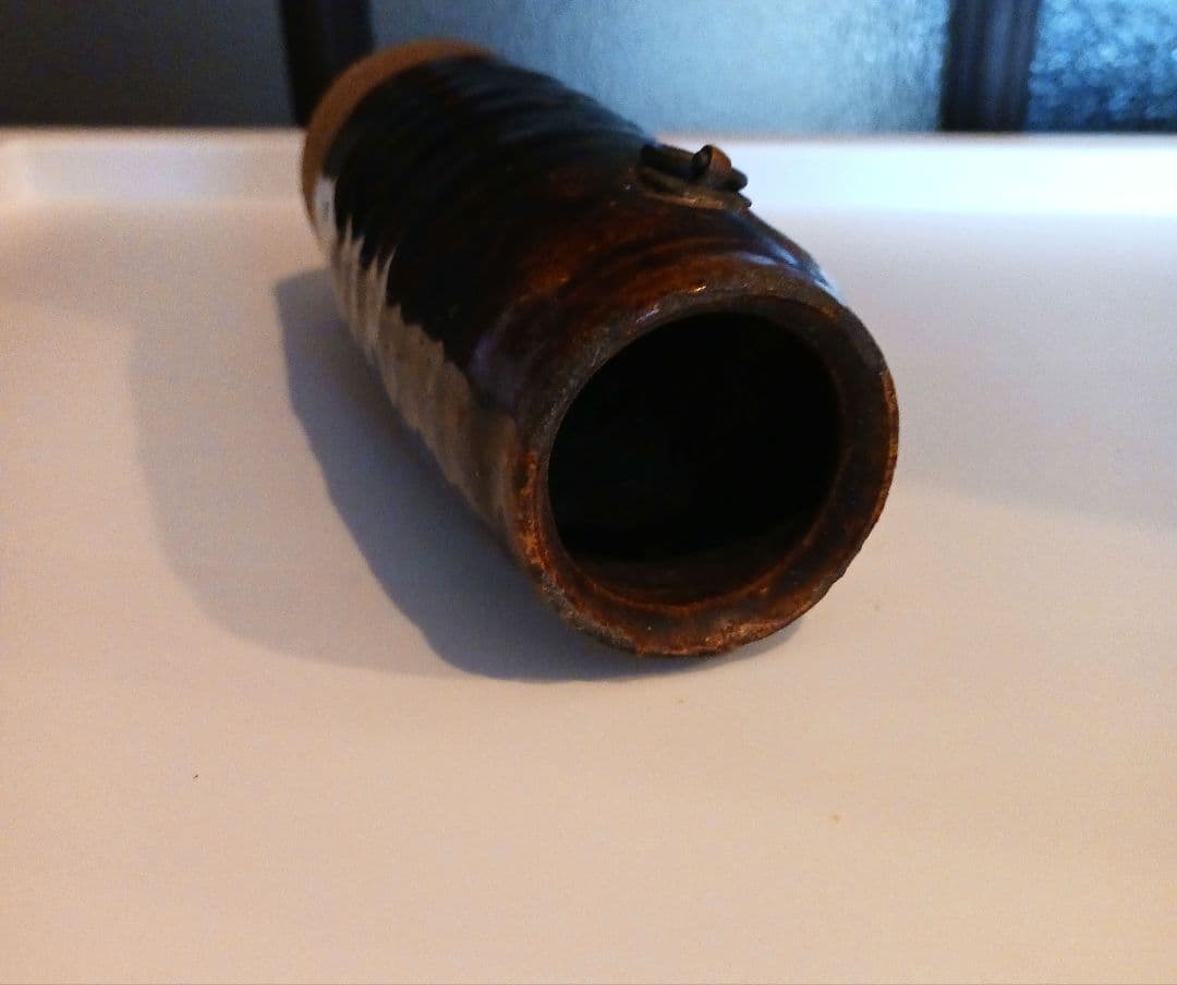 備前焼　お魚の花器